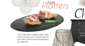 Irish Wedding Diary, Slate plate, slate platter,