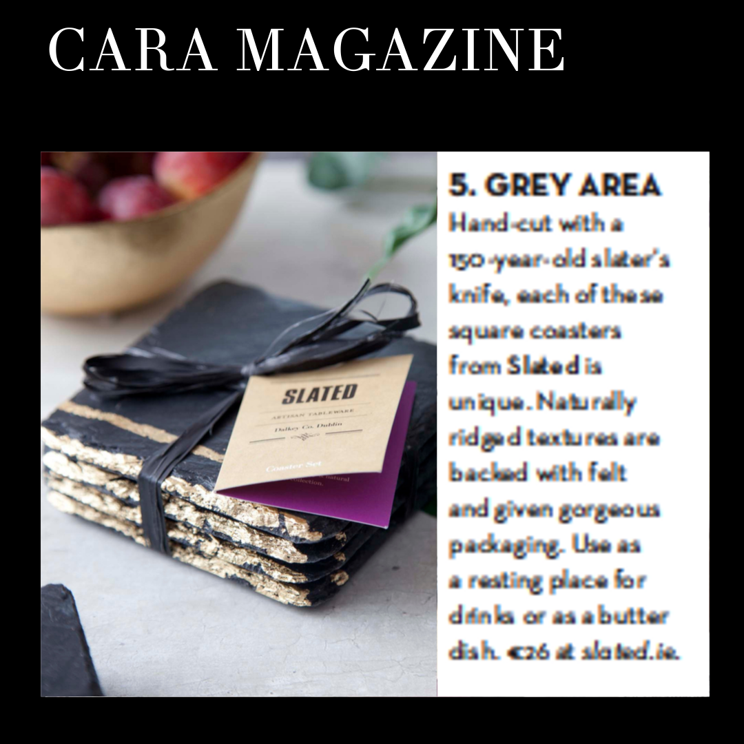 Slated Coasters, Cara Magazine Aer Lingus