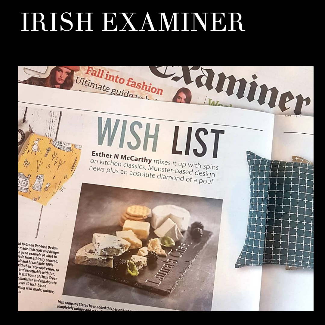Irish Examiner, Slated.ie, Personalised cheeseboard,