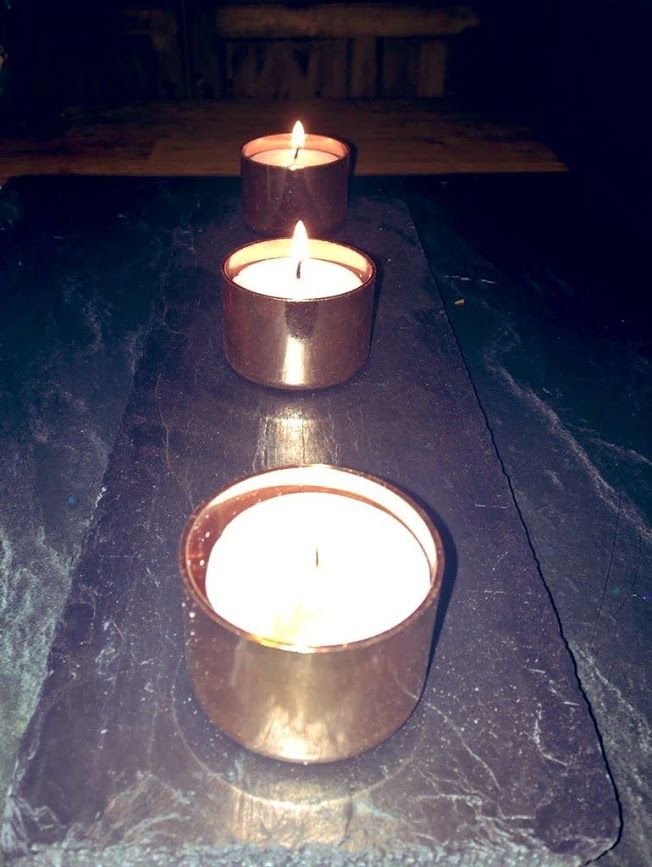 The Slated Copper Candle Trio Slated 